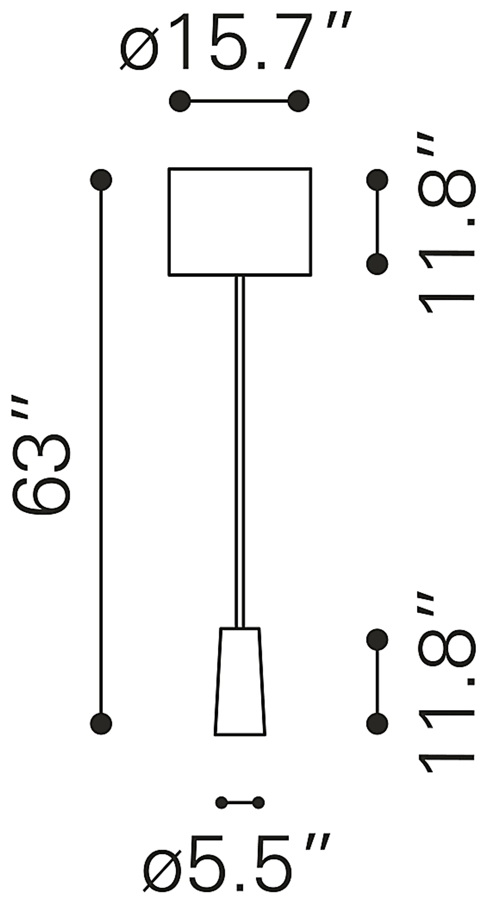 Dereef Gate White Floor Lamp - Image 8