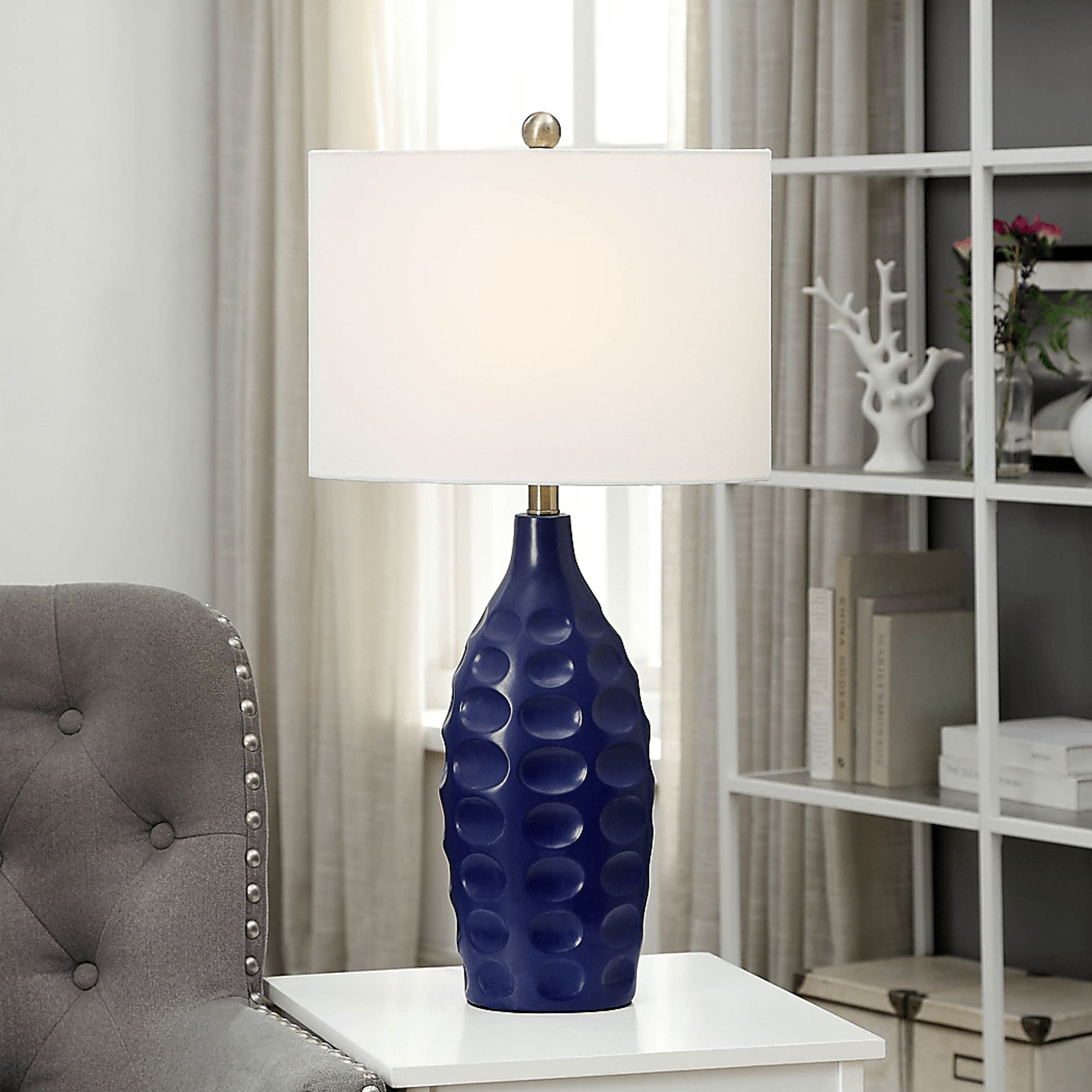 Dermott Oaks Blue Lamp - Image 6