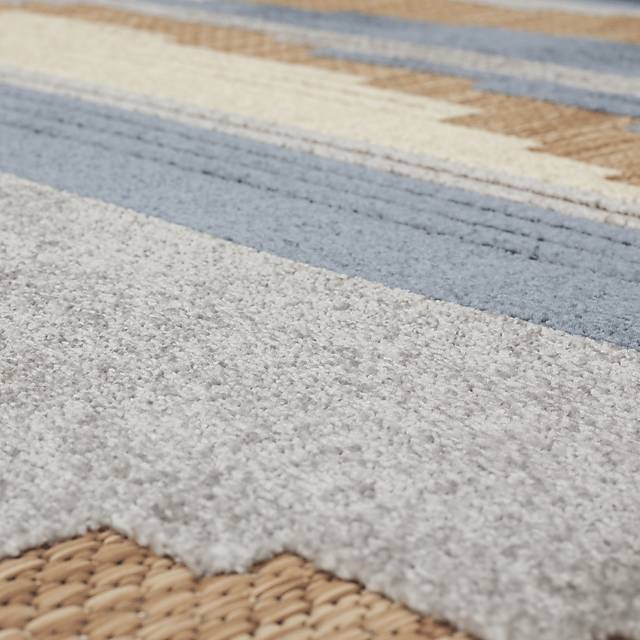 Derose Bay Blue 6' x 9' Indoor/Outdoor Rug - Thumbnail - Image 7
