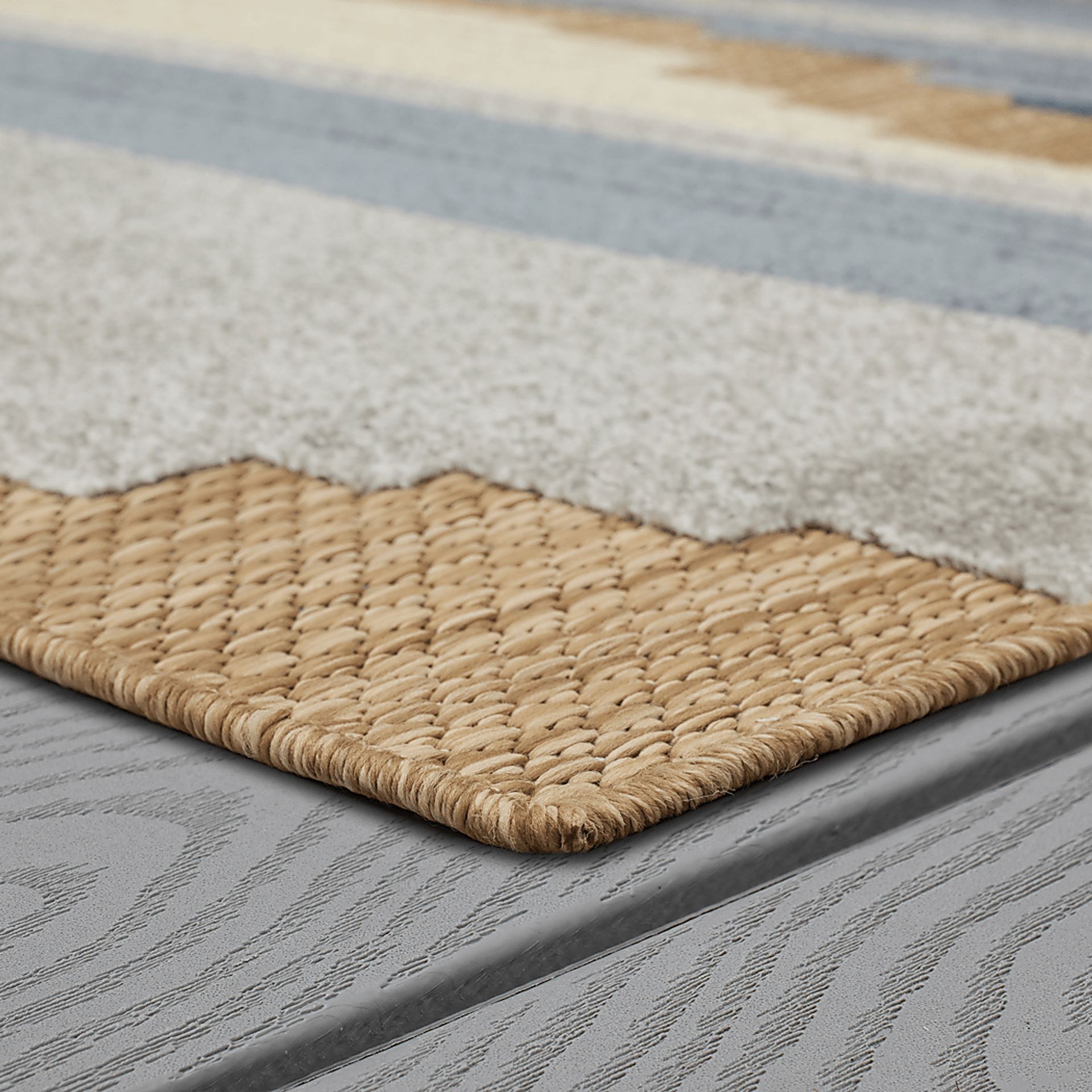 Derose Bay Blue 7'10 x 10' Indoor/Outdoor Rug - Image 6