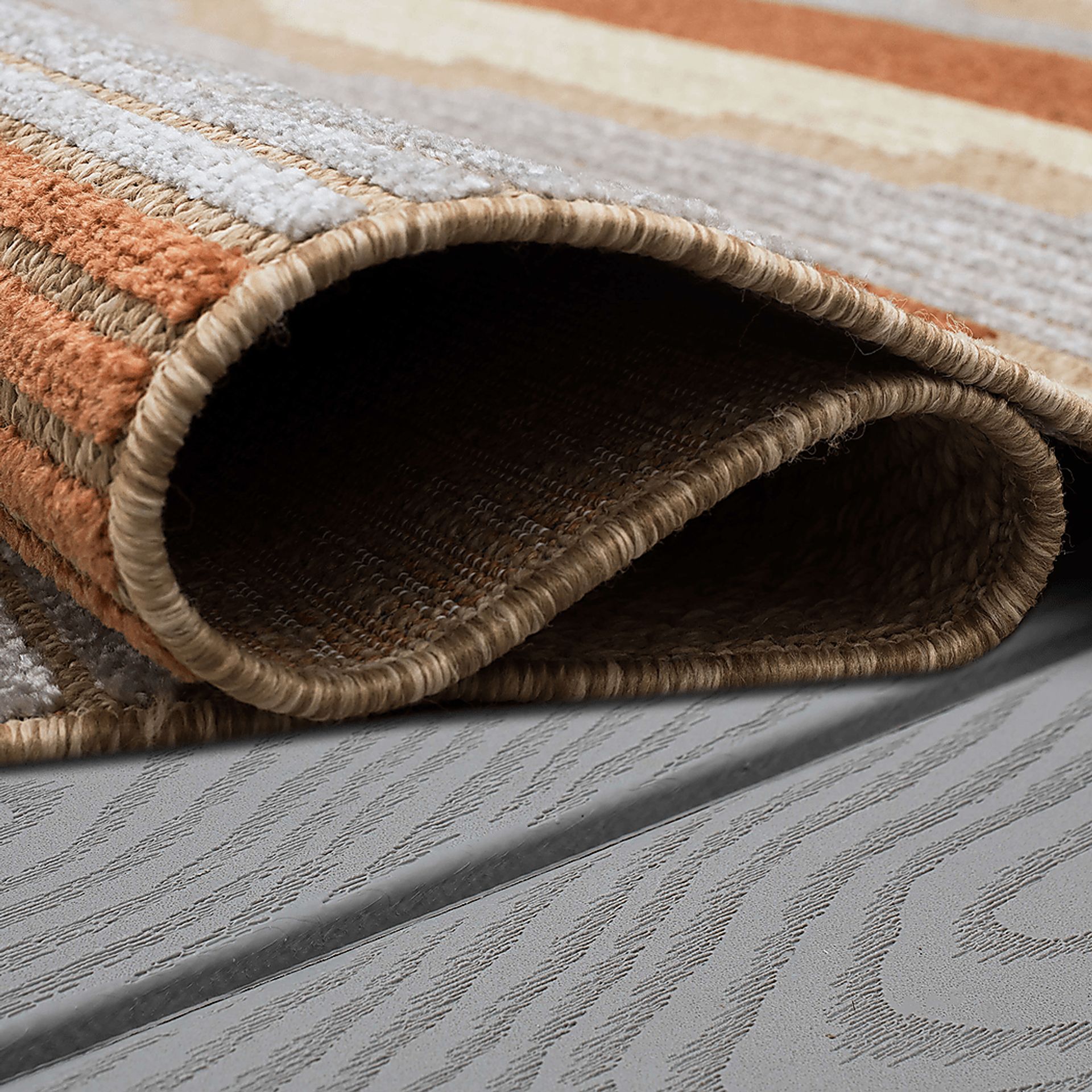 Derose Bay Rust 6' x 9' Indoor/Outdoor Rug - Image 5