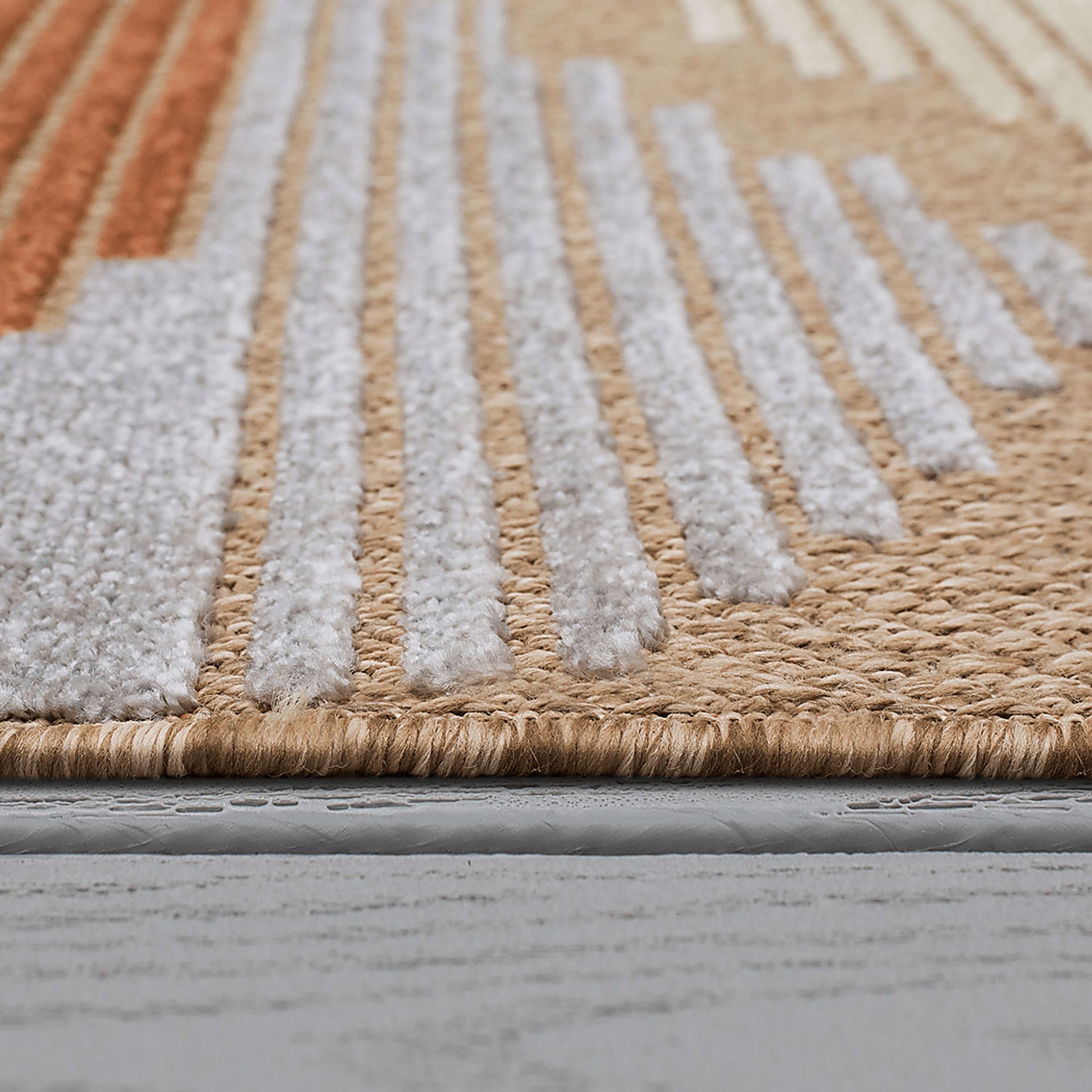 Derose Bay Rust 6' x 9' Indoor/Outdoor Rug - Image 6