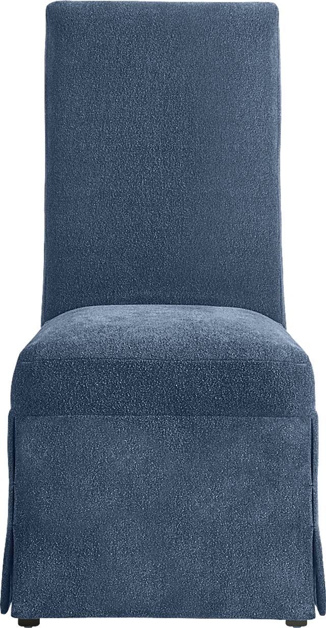 Soraya Street White 5 Pc Dining Room with Navy Side Chairs - Thumbnail - Image 6