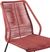 Derussey Red 3 PC Outdoor Dining Set