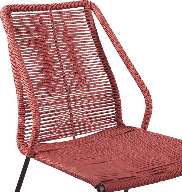 Derussey Red 3 PC Outdoor Dining Set - Thumbnail - Image 5