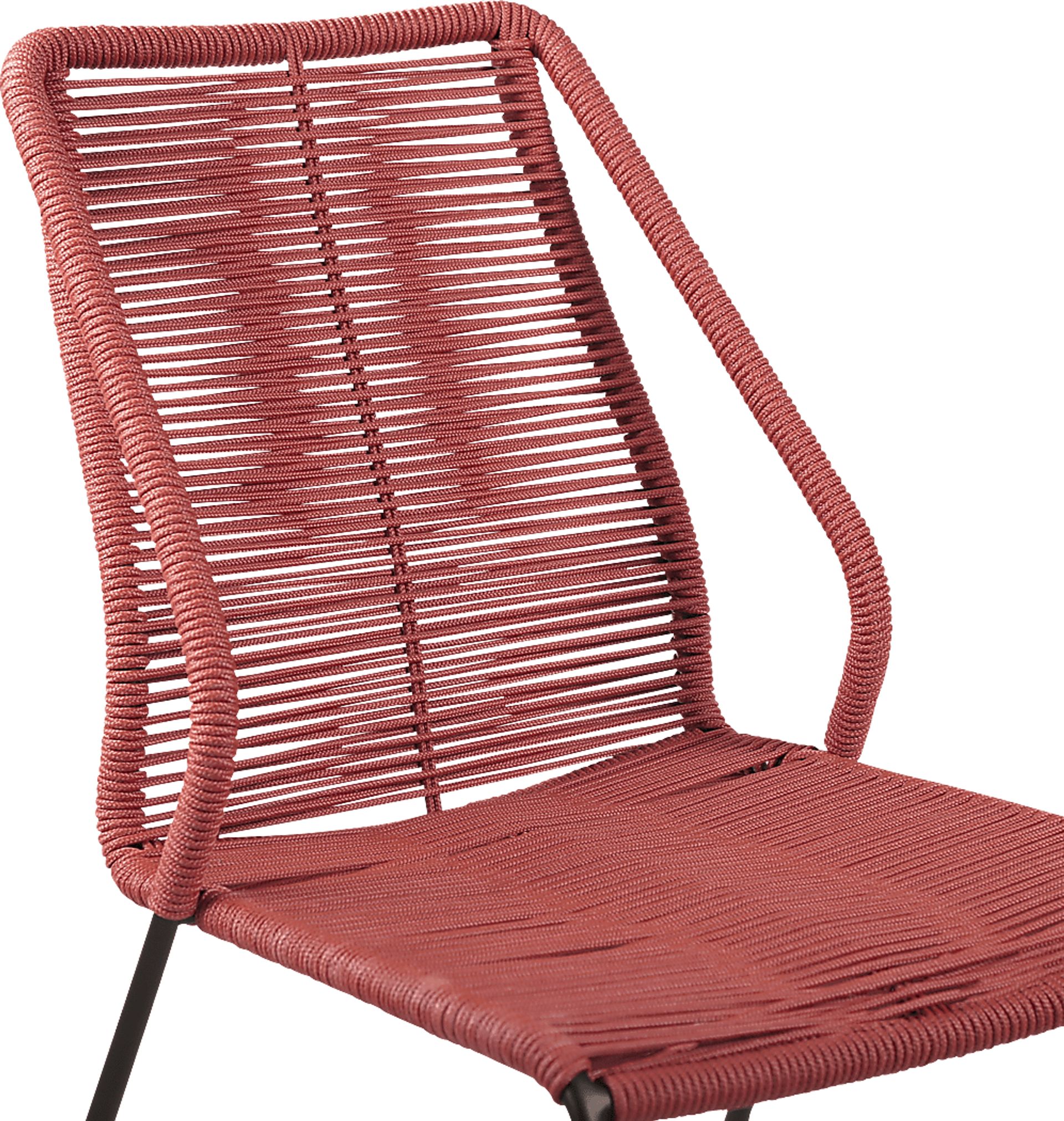 Derussey Red 3 PC Outdoor Dining Set - Image 5