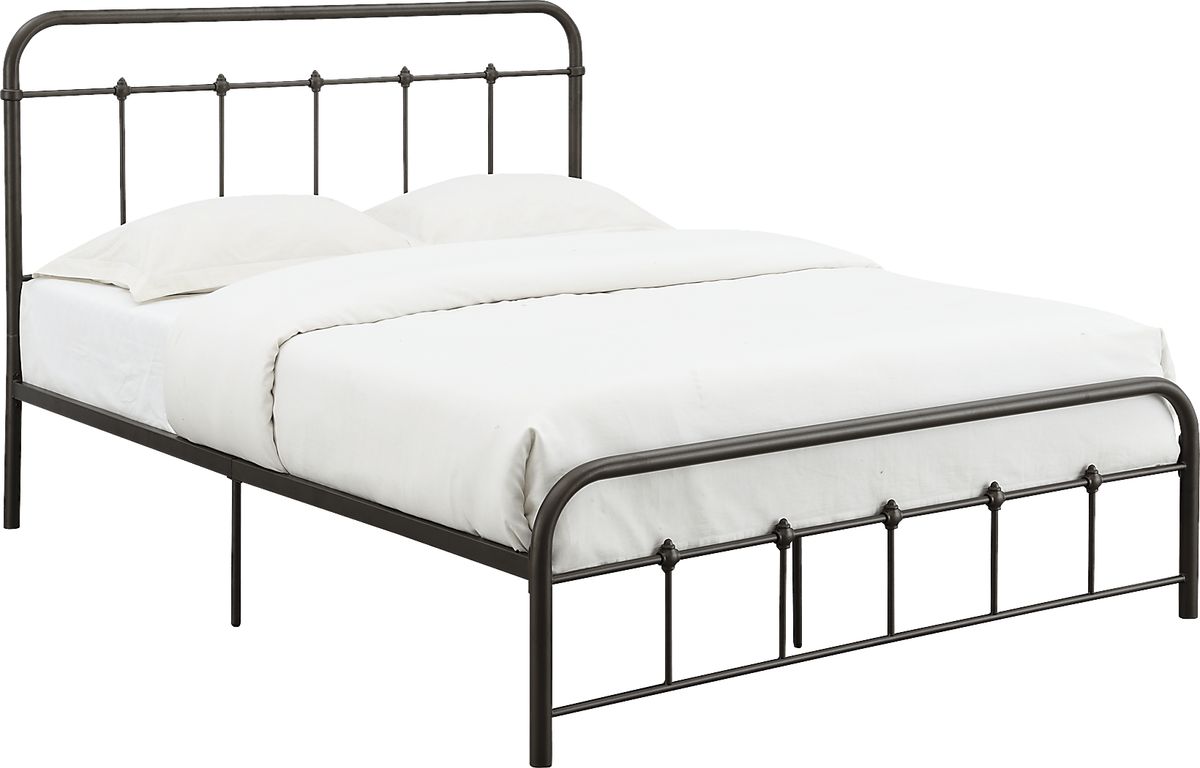 Derwood Bronze Metal Brown,Yellow King Bed | Rooms to Go