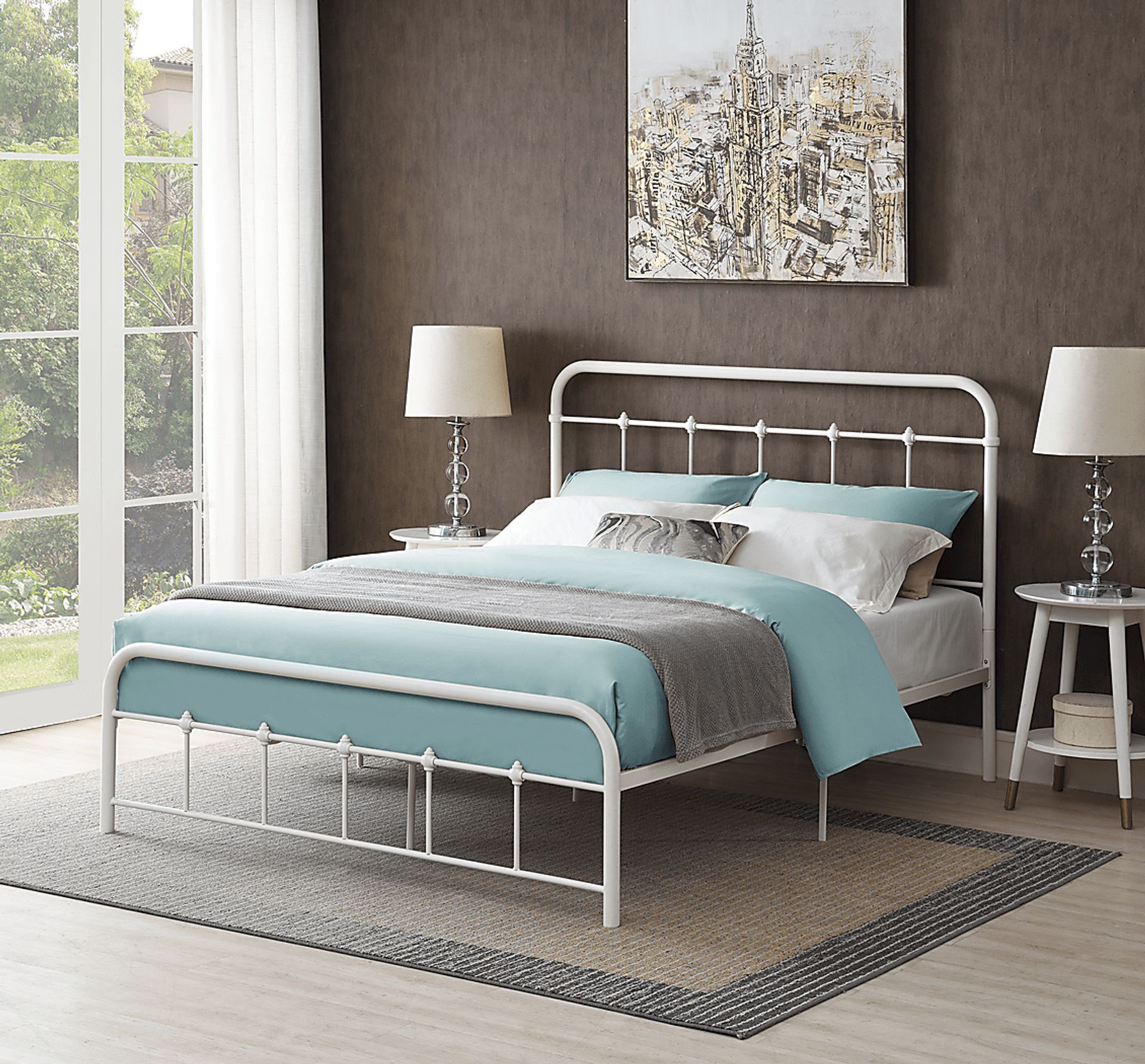 Derwood White Queen Bed - Image 3