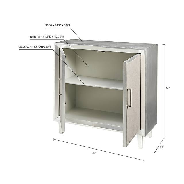 Desalvo Silver Accent Cabinet - Thumbnail - Image 9