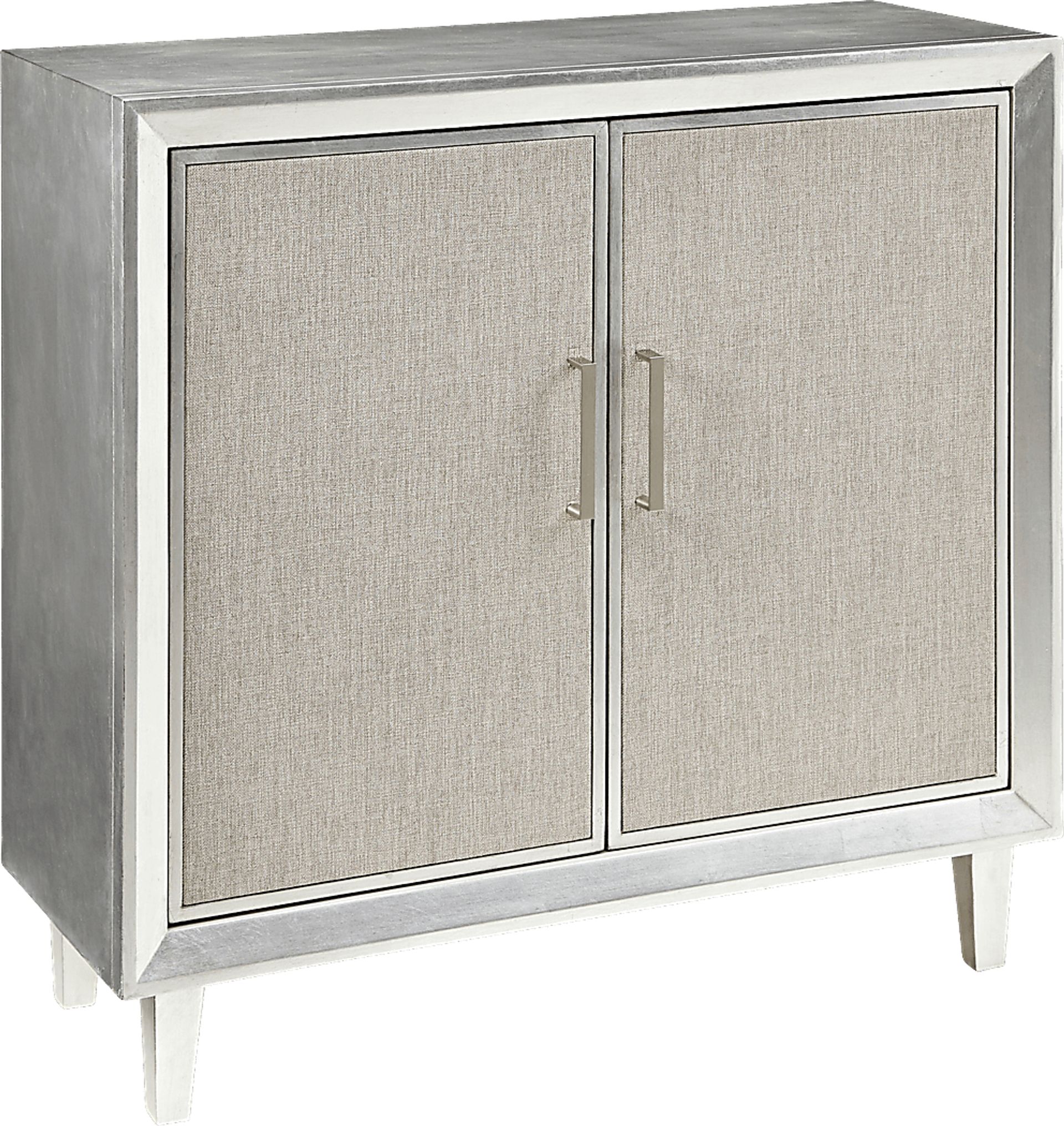 Desalvo Silver Accent Cabinet - Image 1