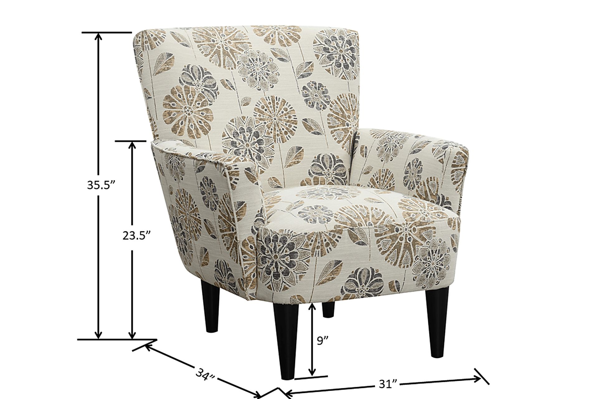 Desco Brown Accent Chair - Image 7