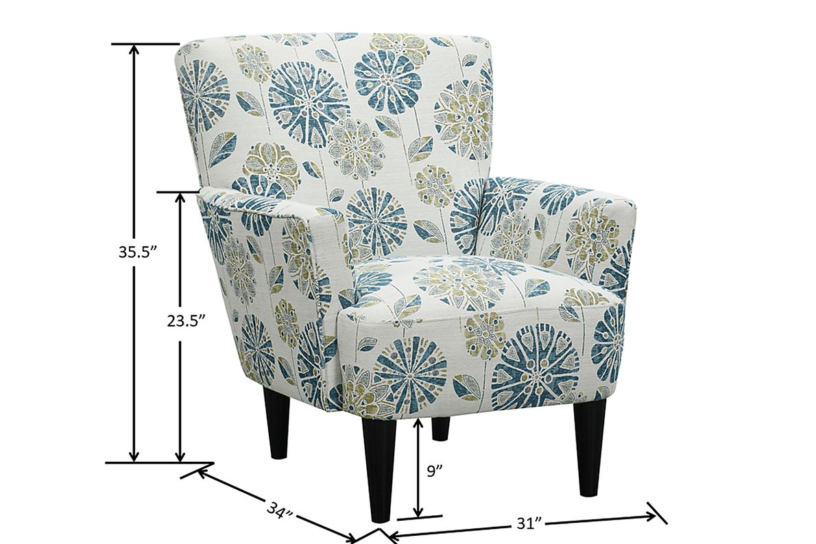 Desco Teal Accent Chair - Rooms To Go