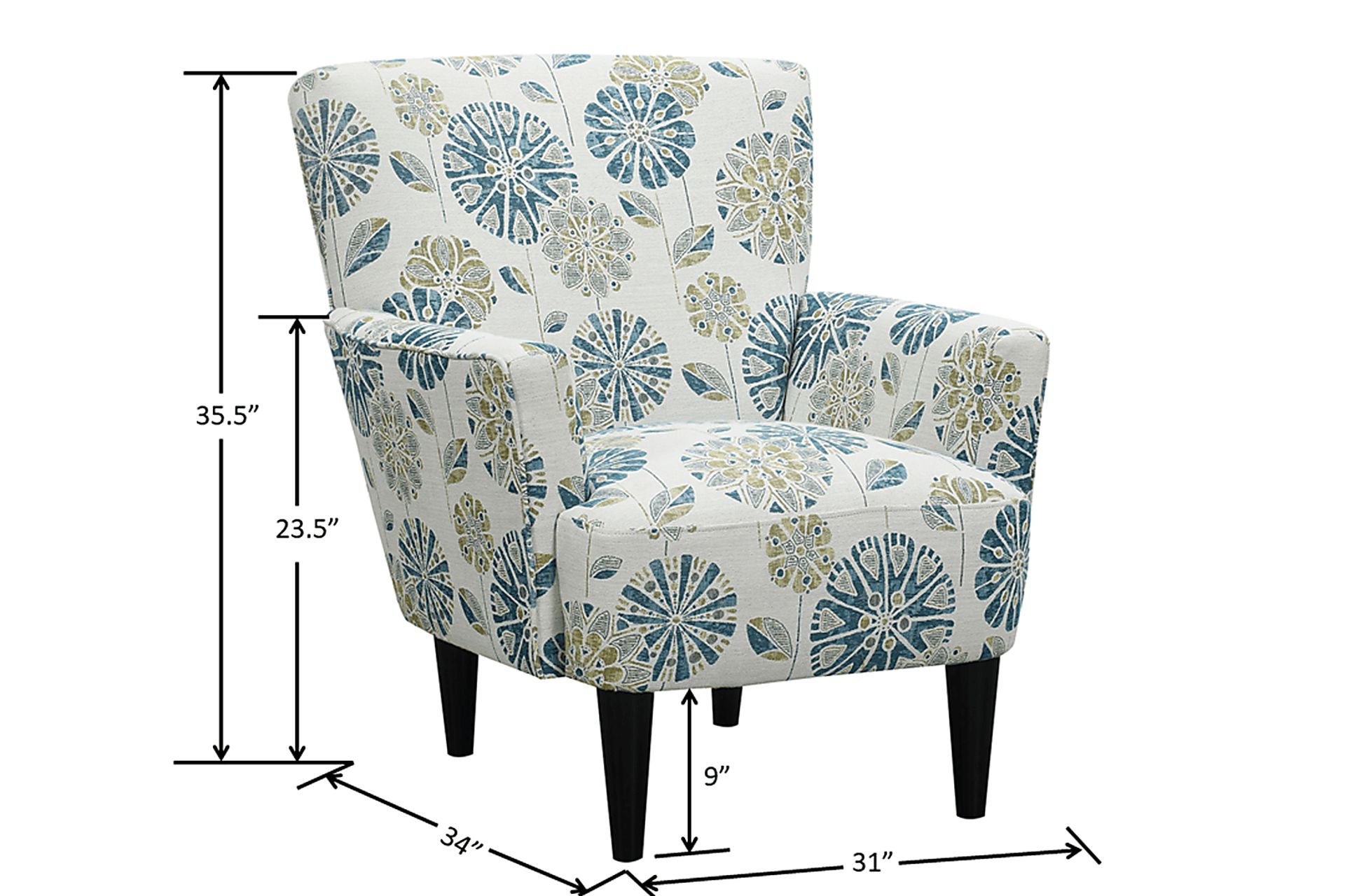 Desco Teal Accent Chair - Image 7