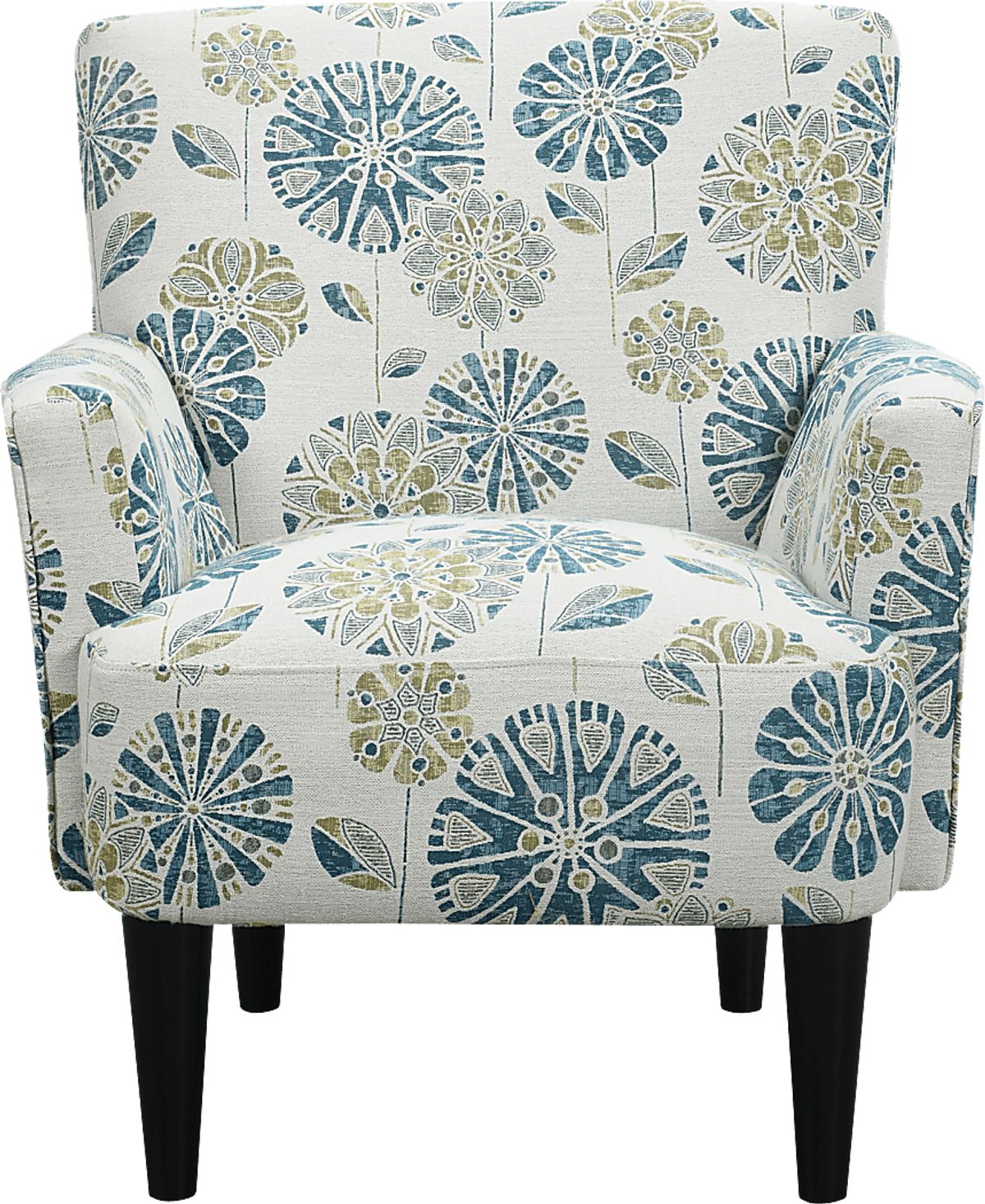 Desco Teal Blue,Green Polyester Fabric Accent Chair Rooms to Go
