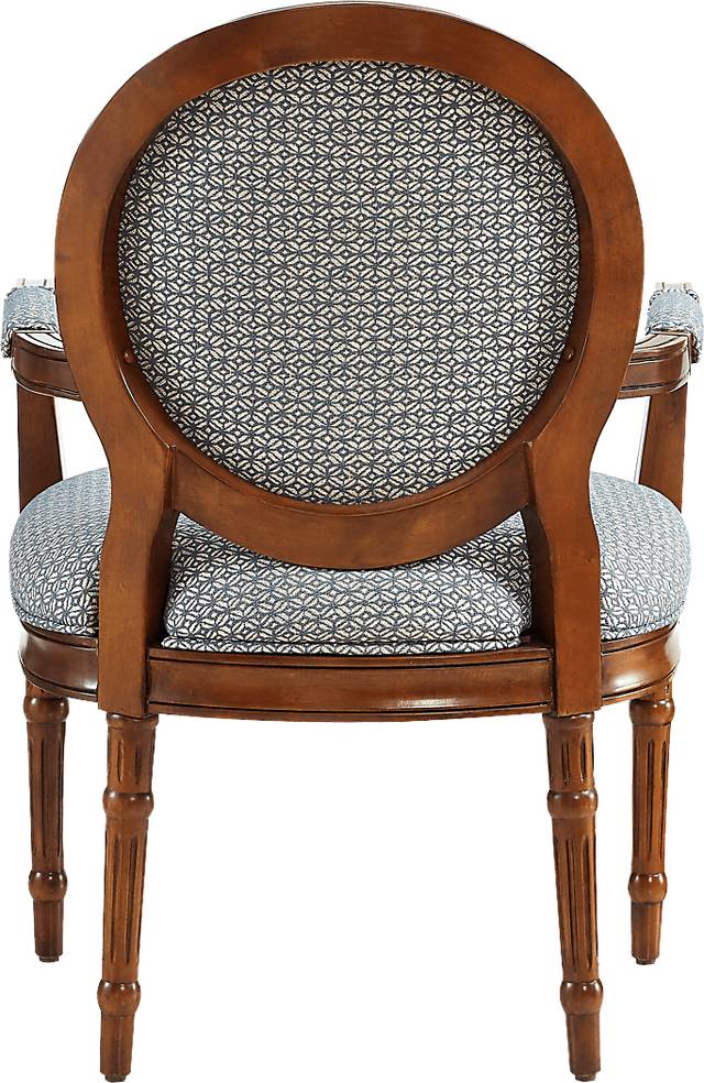Desdemona Blue Accent Chair - Thumbnail - Image 2