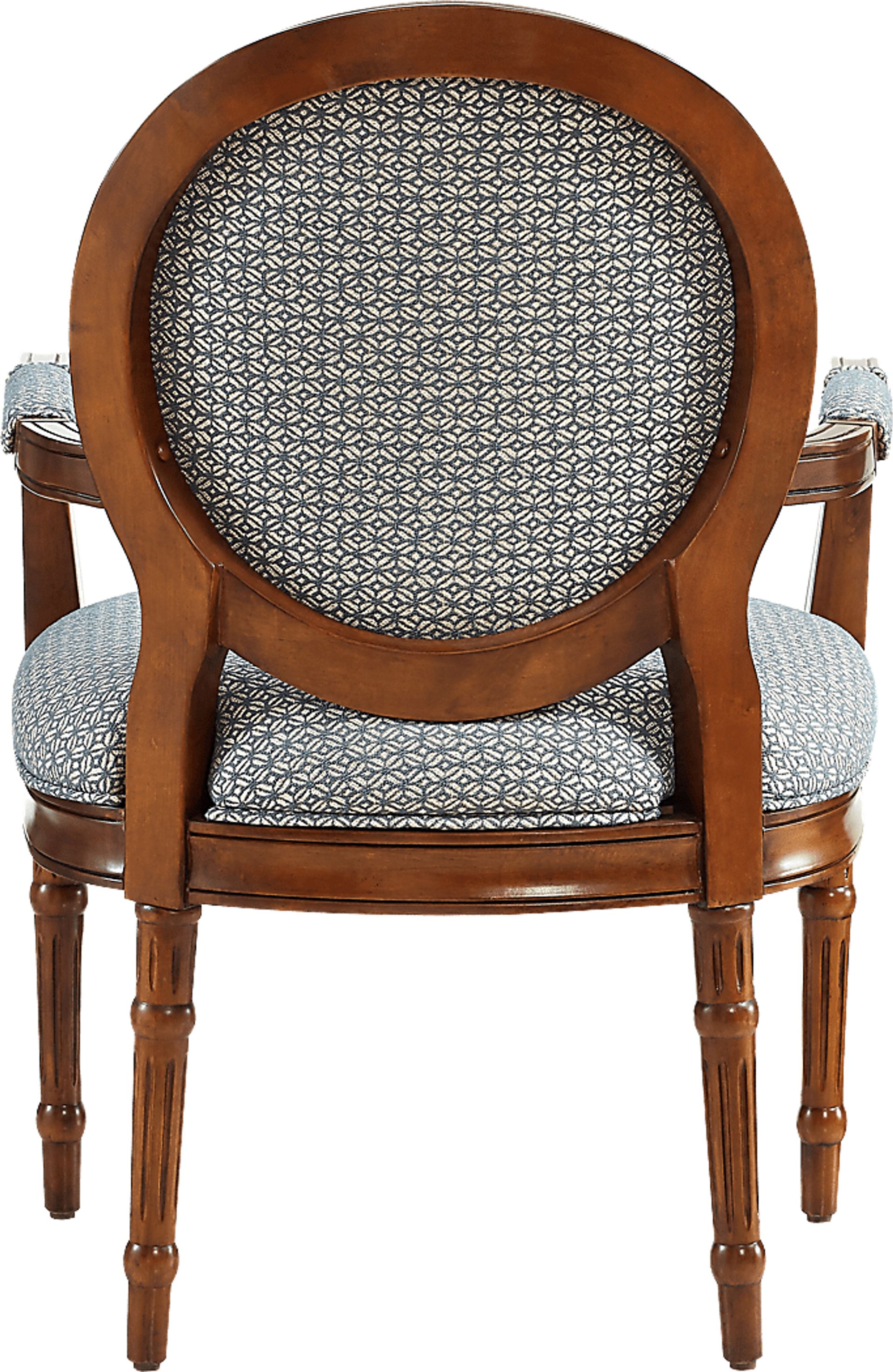 Desdemona Blue Accent Chair - Image 2