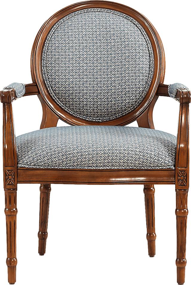 Desdemona Blue Accent Chair - Thumbnail - Image 3