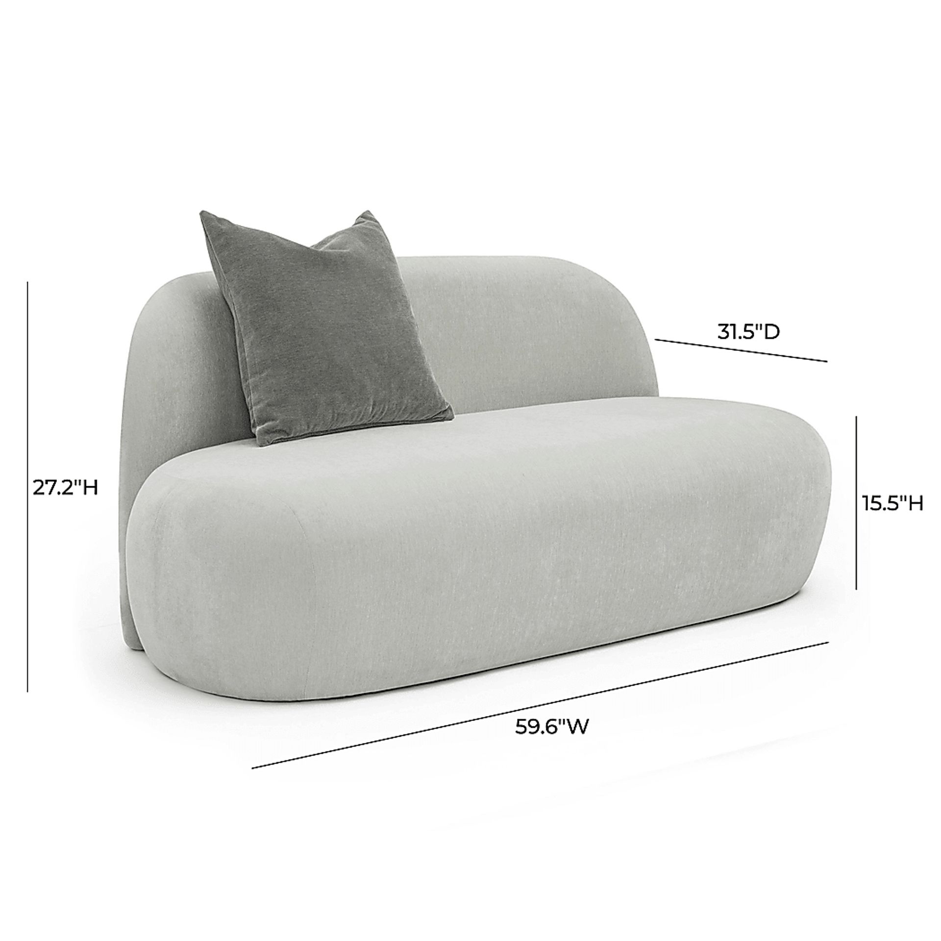 Deserprises Gray Loveseat - Image 5