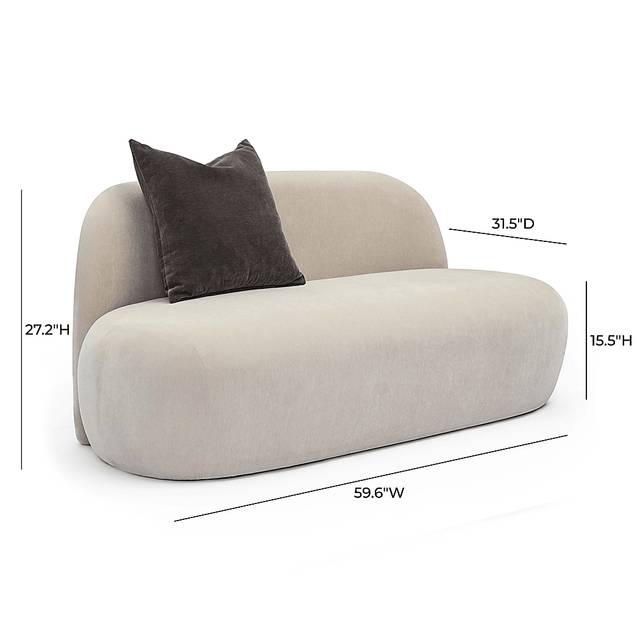 Deserprises Taupe Loveseat - Thumbnail - Image 5