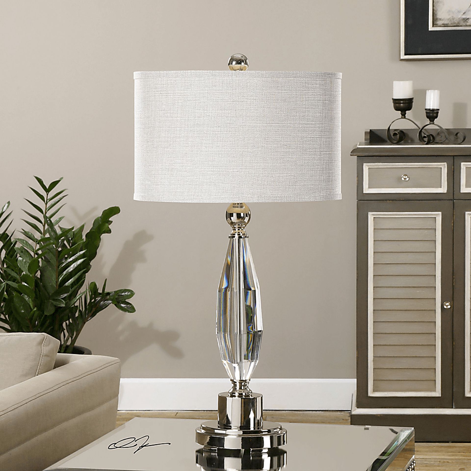 Desert Edge Silver Lamp - Image 2