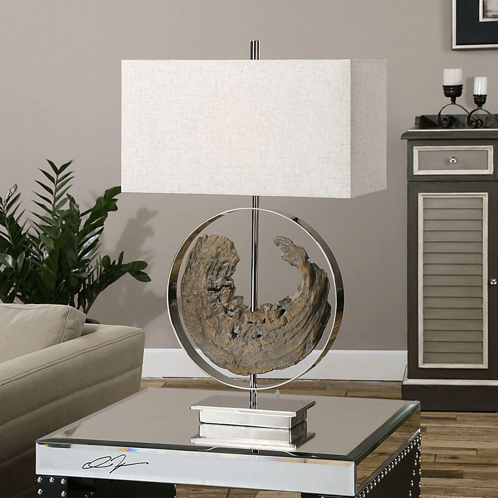 Desert Peak Silver Lamp - Image 2