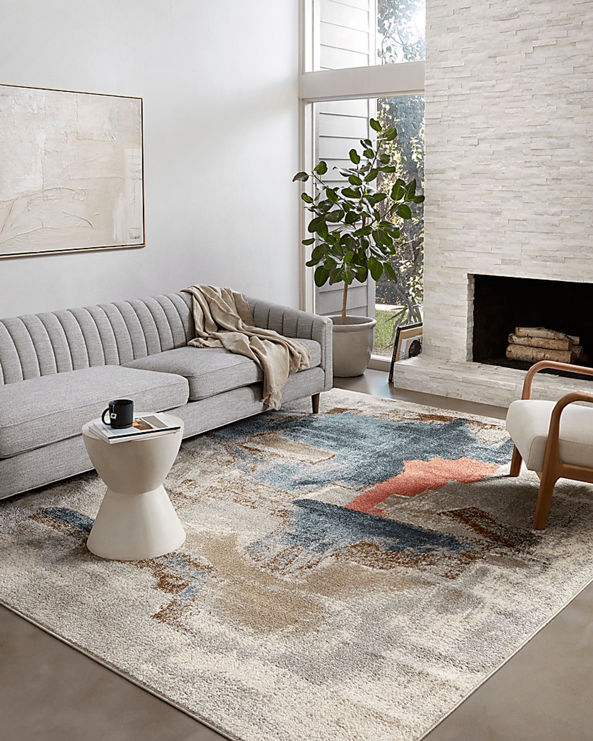 Desert Plains Beige 7'10 x 10' Rug - Image 6
