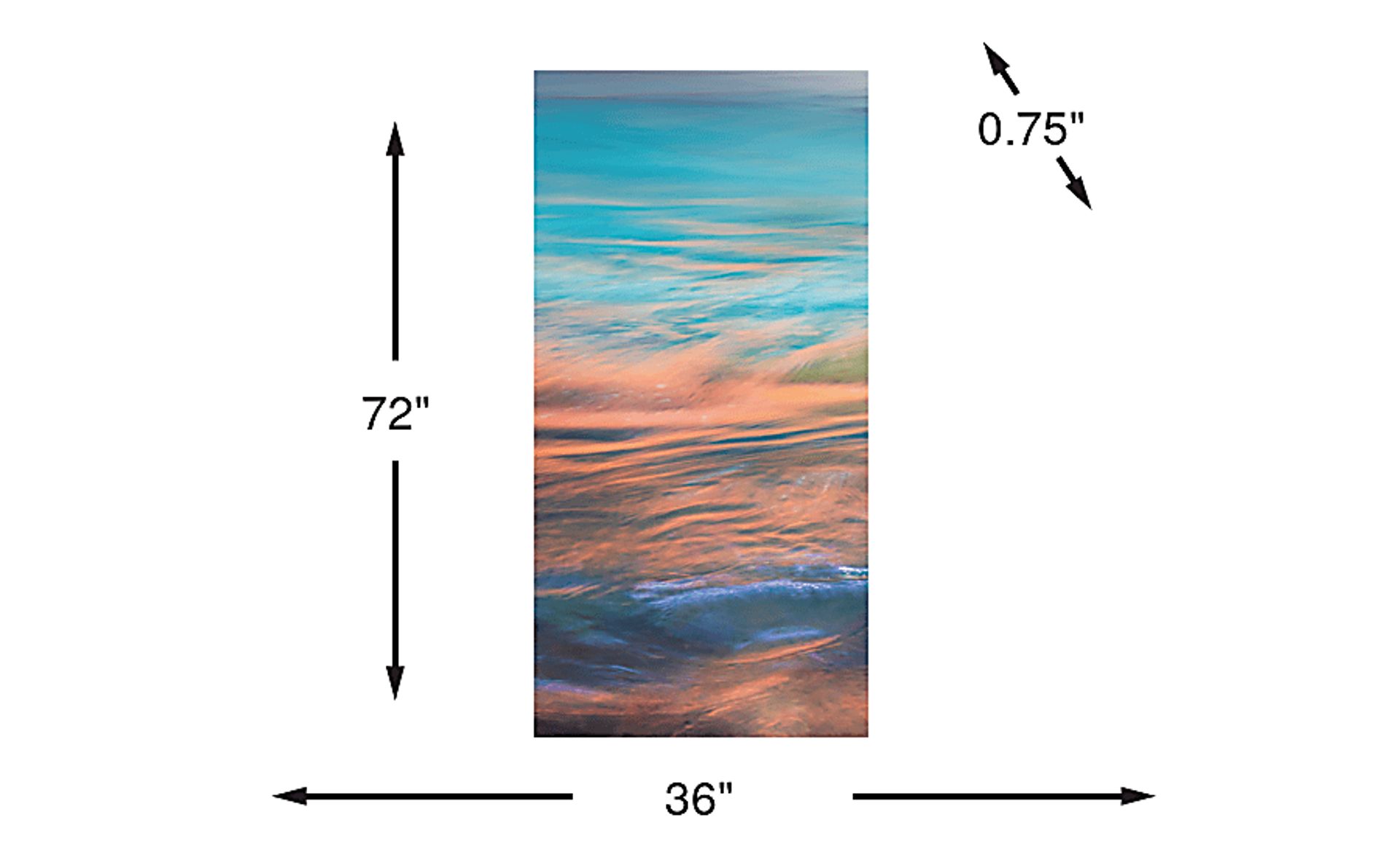 Dimension Image. Please refer to the Dimension Tab on this page for dimension details.