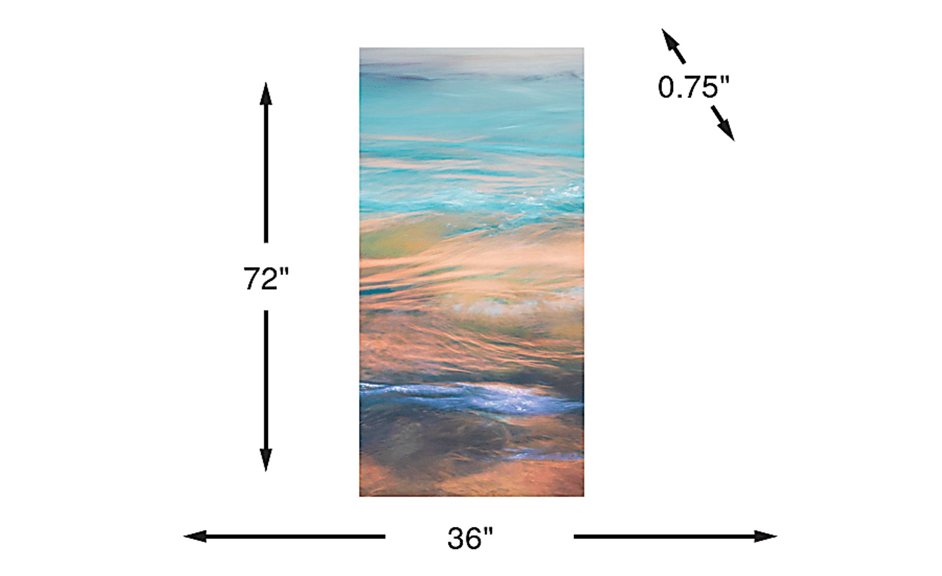 Dimension Image. Please refer to the Dimension Tab on this page for dimension details.