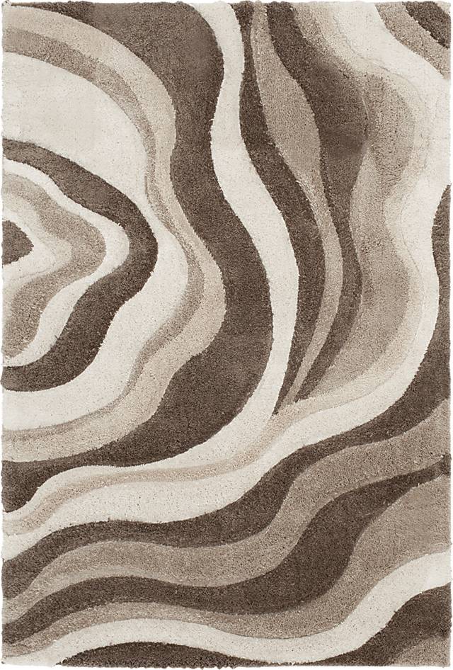 Desert Waves Brown 5' x 7'3 Rug - Thumbnail - Image 1