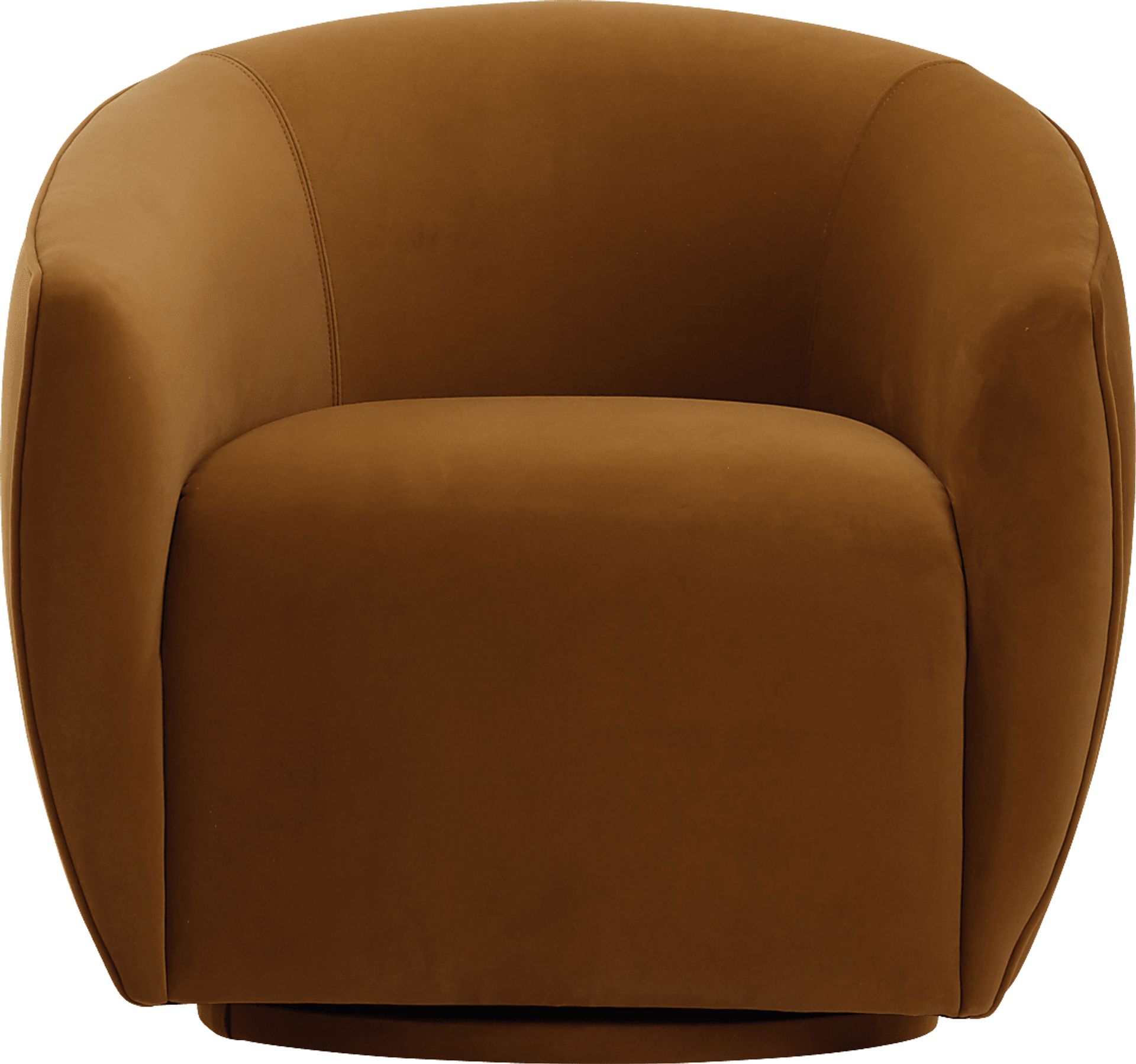 Desertpeak Cognac Swivel Accent Chair - Image 3