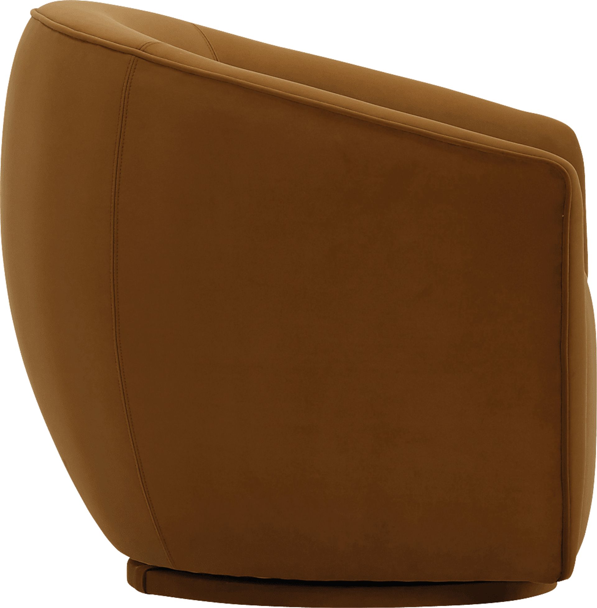 Desertpeak Cognac Swivel Accent Chair - Image 4