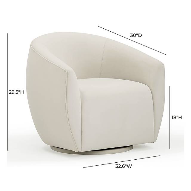 Desertpeak Cream Swivel Accent Chair - Thumbnail - Image 6