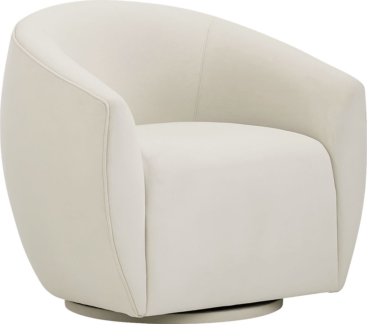 Desertpeak Cream Swivel Accent Chair