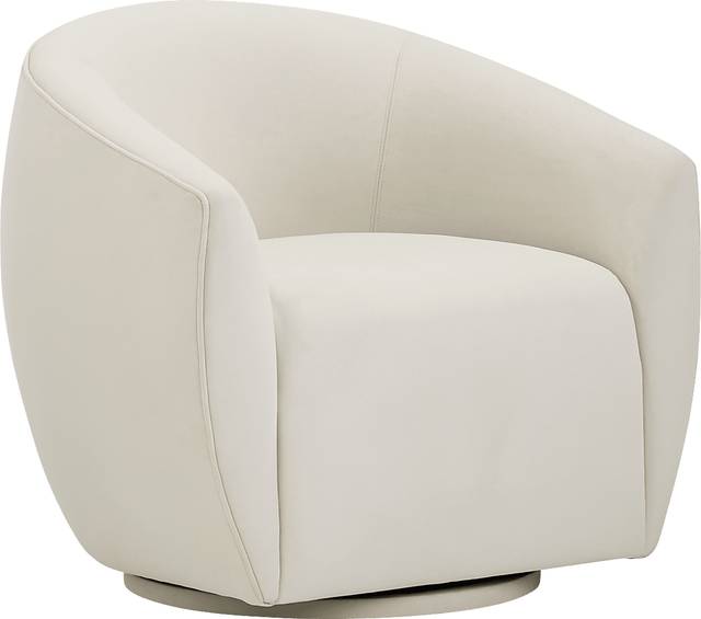 Desertpeak Cream Swivel Accent Chair - Thumbnail - Image 1