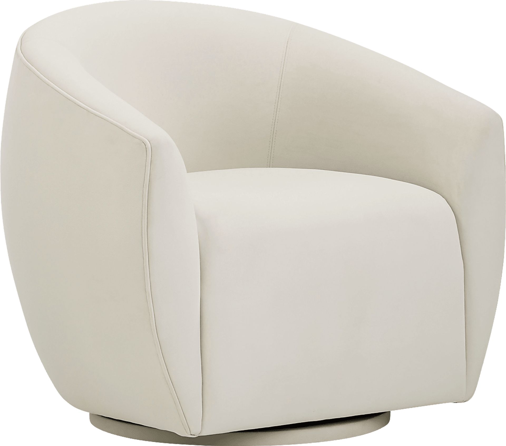 Desertpeak Cream Swivel Accent Chair - Image 1