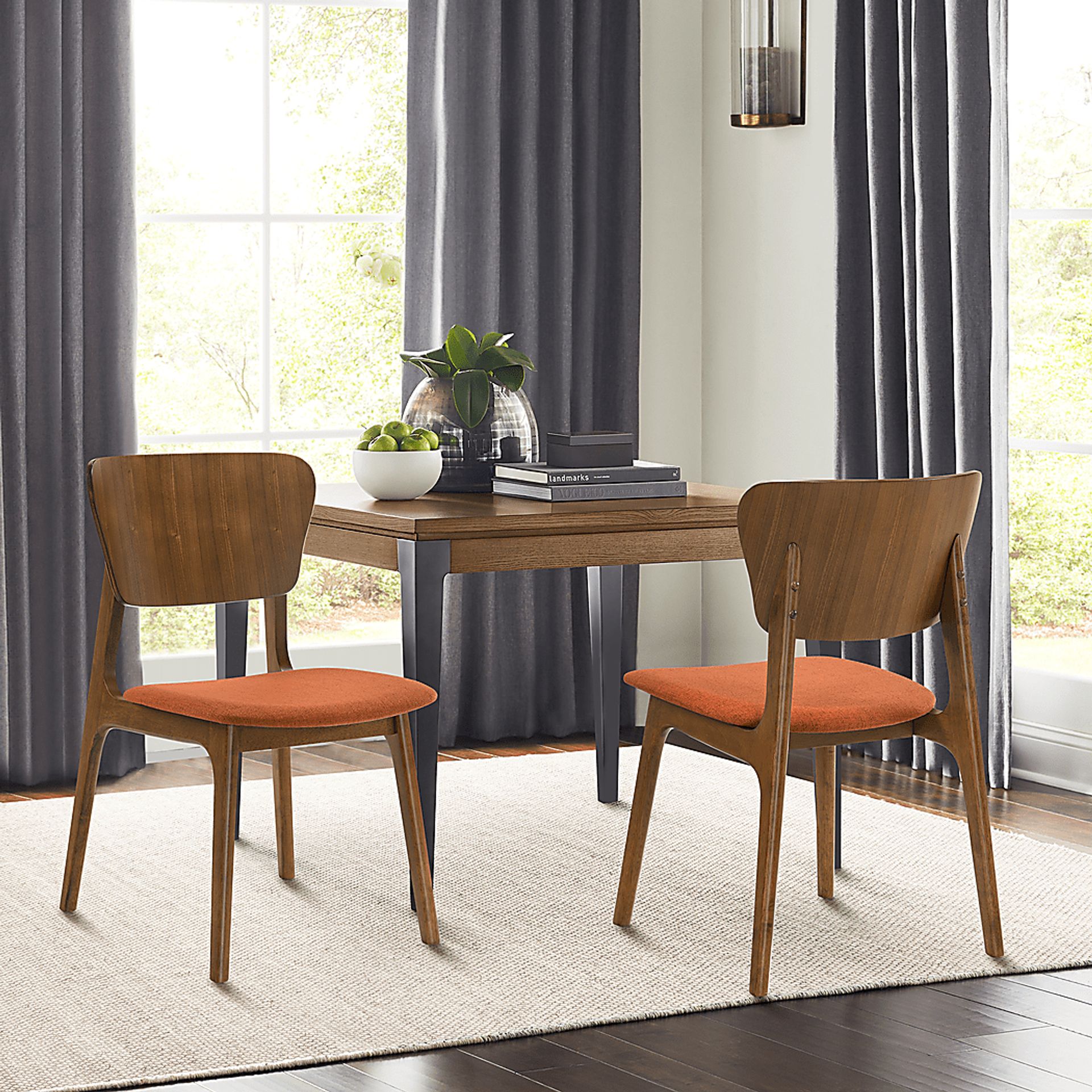 Desertsys I Orange Dining Chair, Set of 2 - Image 2