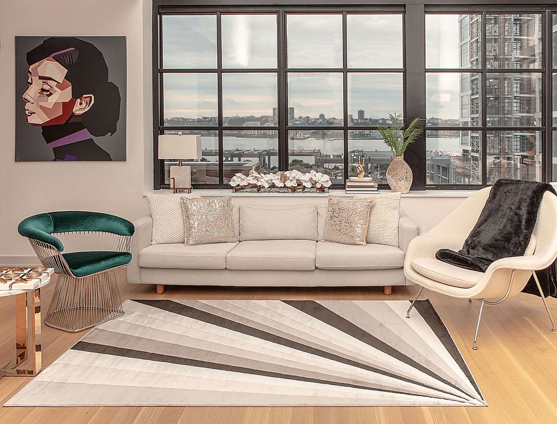 Desior Gray 8' x 10' Rug - Image 2