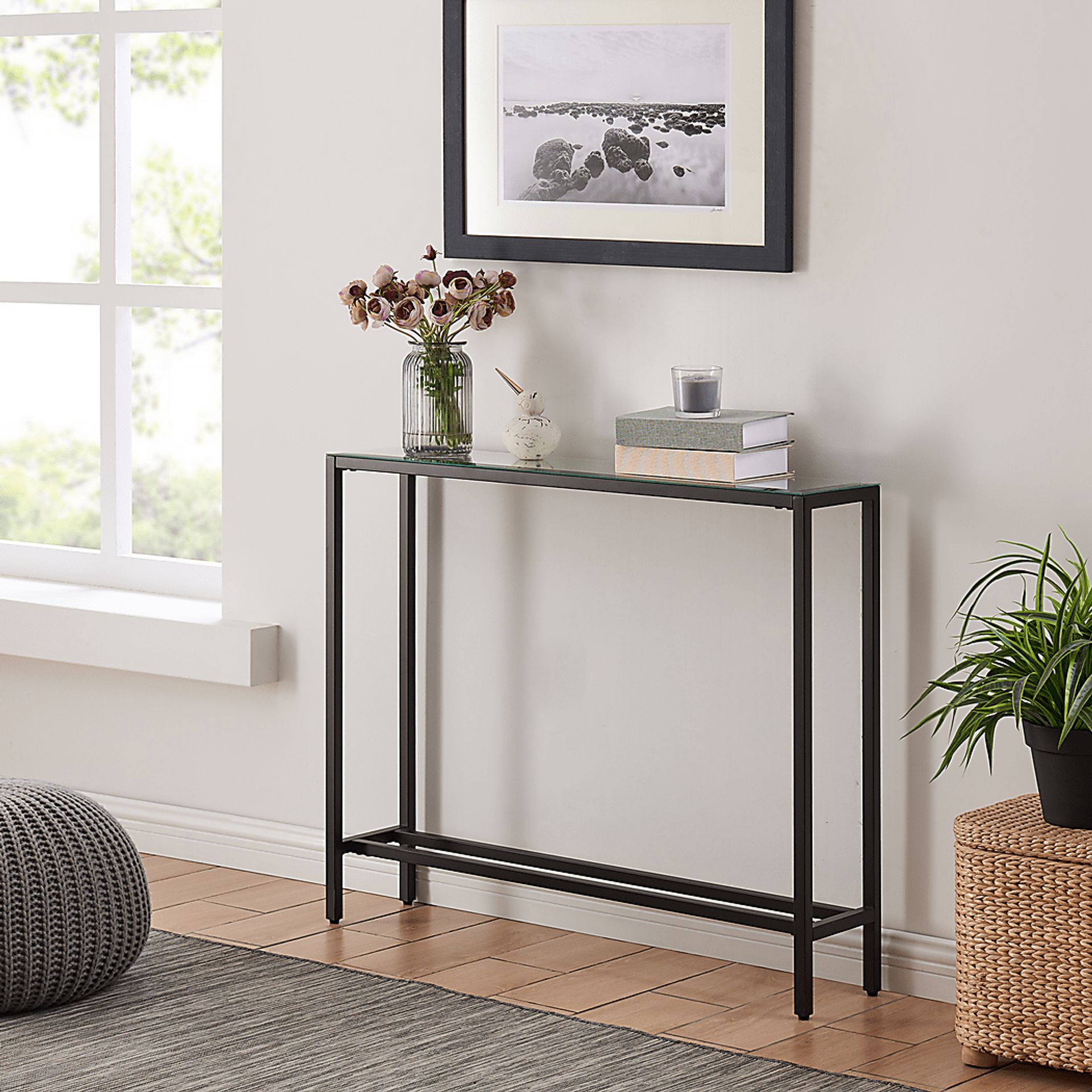 Desner Black Small Console Table - Image 4