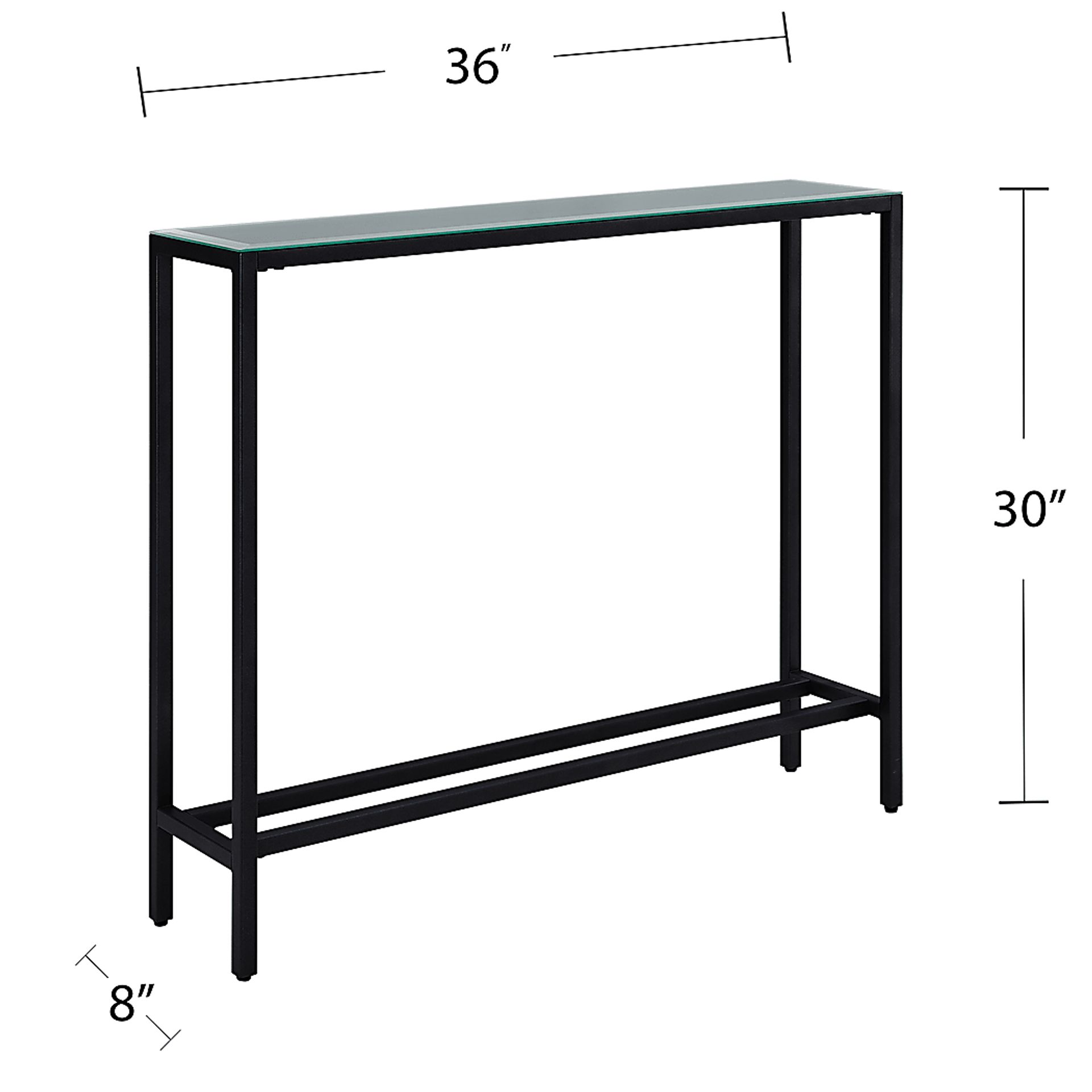 Desner Black Small Console Table - Image 5