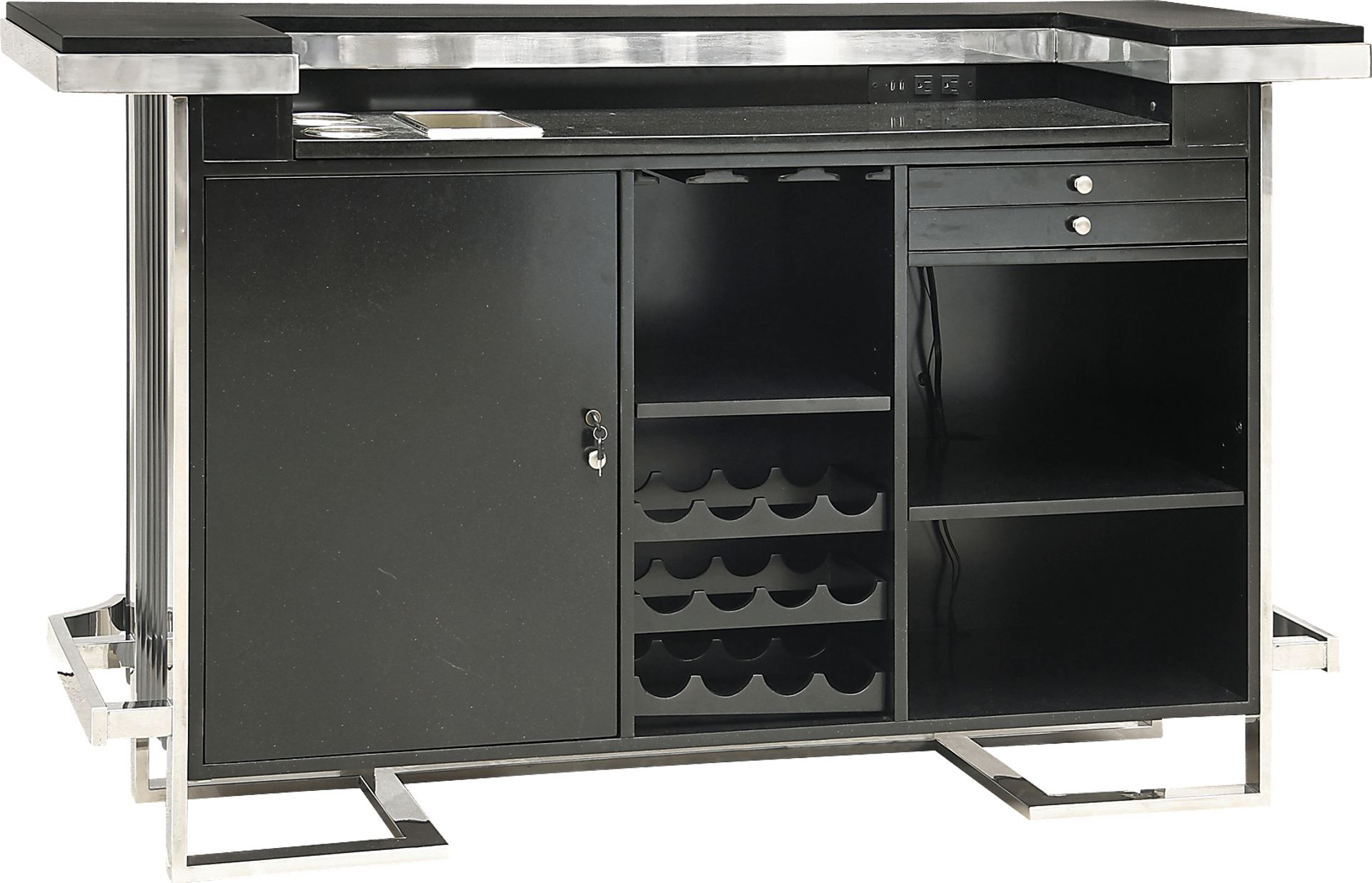 Desportes Black 5 Pc. Bar Set - Image 3