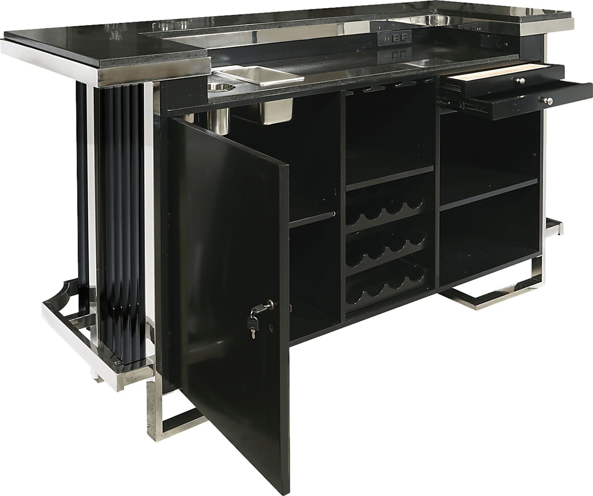 Desportes Black 5 Pc. Bar Set - Image 8