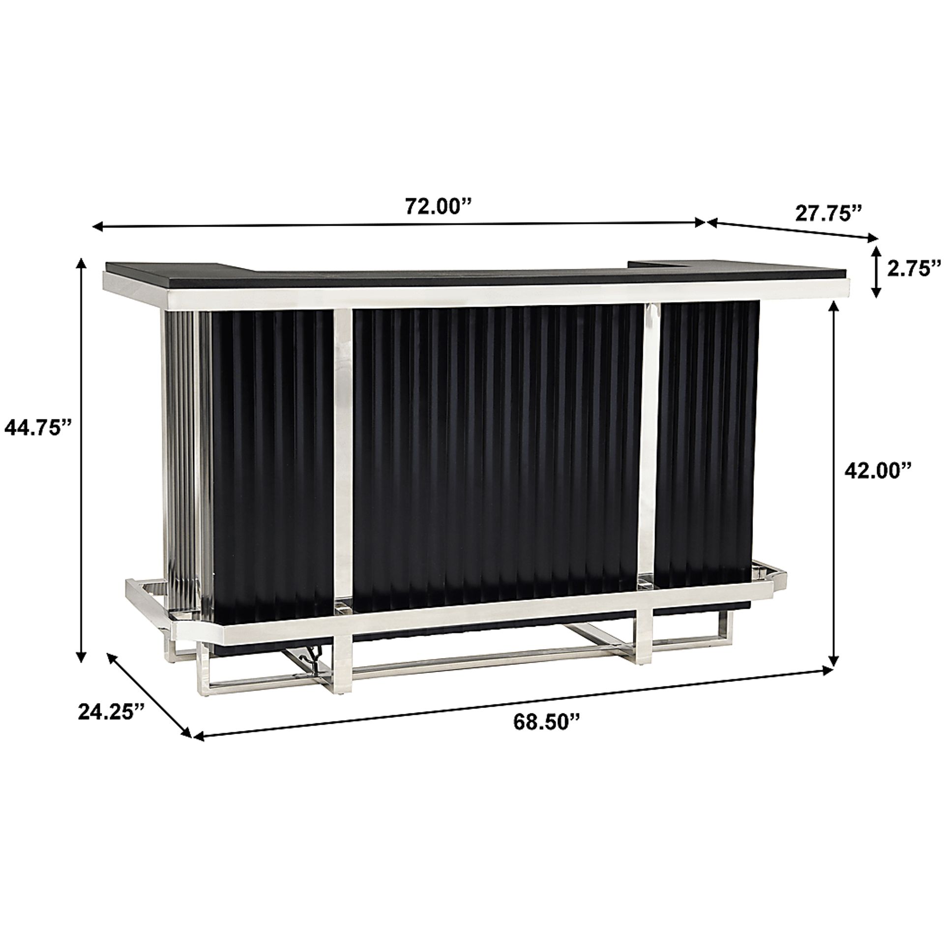 Desportes Black 5 Pc. Bar Set - Image 9