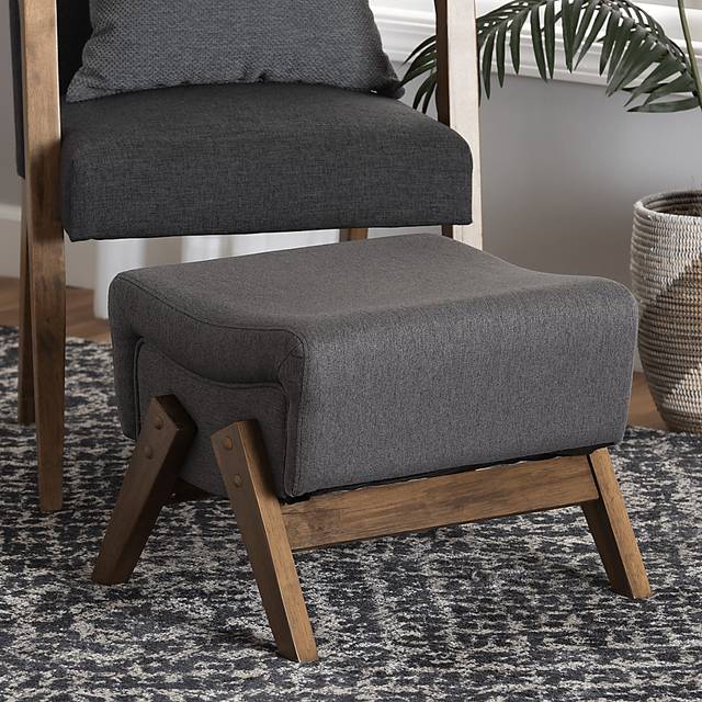 Detillion Dark Gray Ottoman - Thumbnail - Image 2