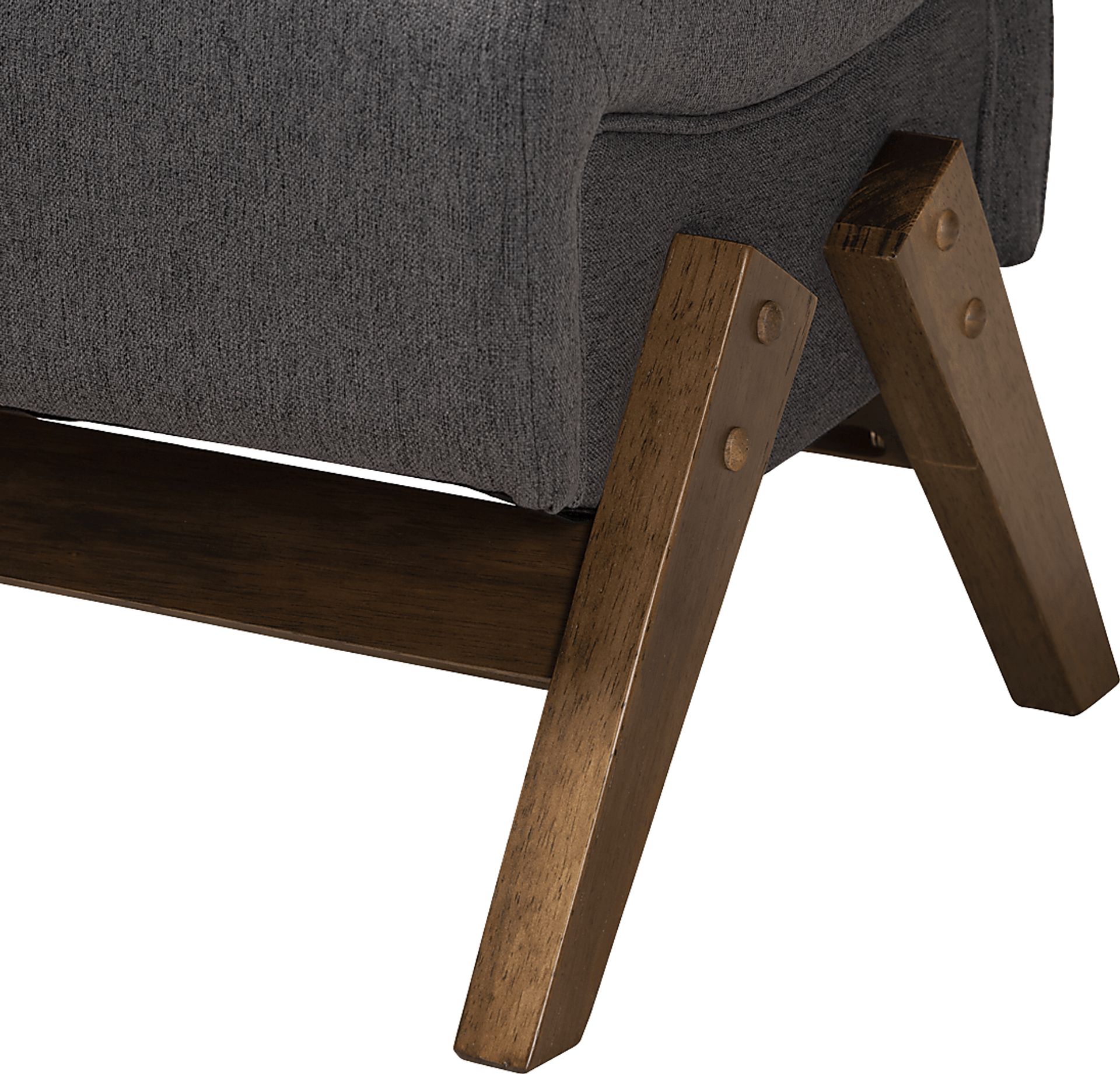 Detillion Dark Gray Ottoman - Image 6
