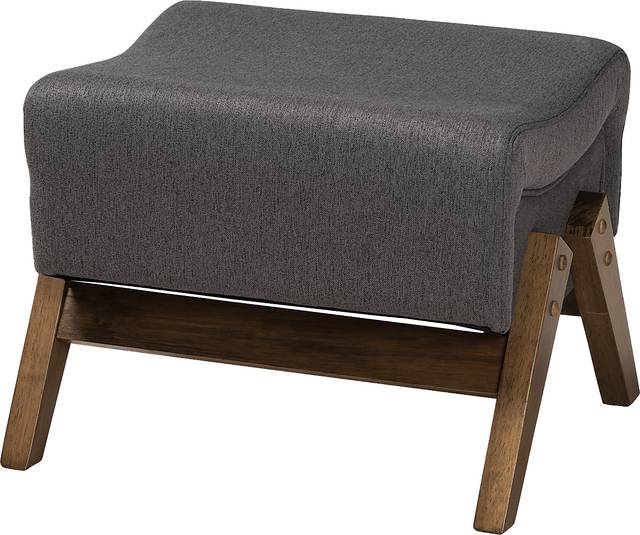 Detillion Dark Gray Ottoman - Thumbnail - Image 1