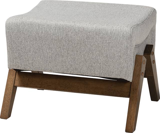 Detillion Light Gray Ottoman - Thumbnail - Image 1