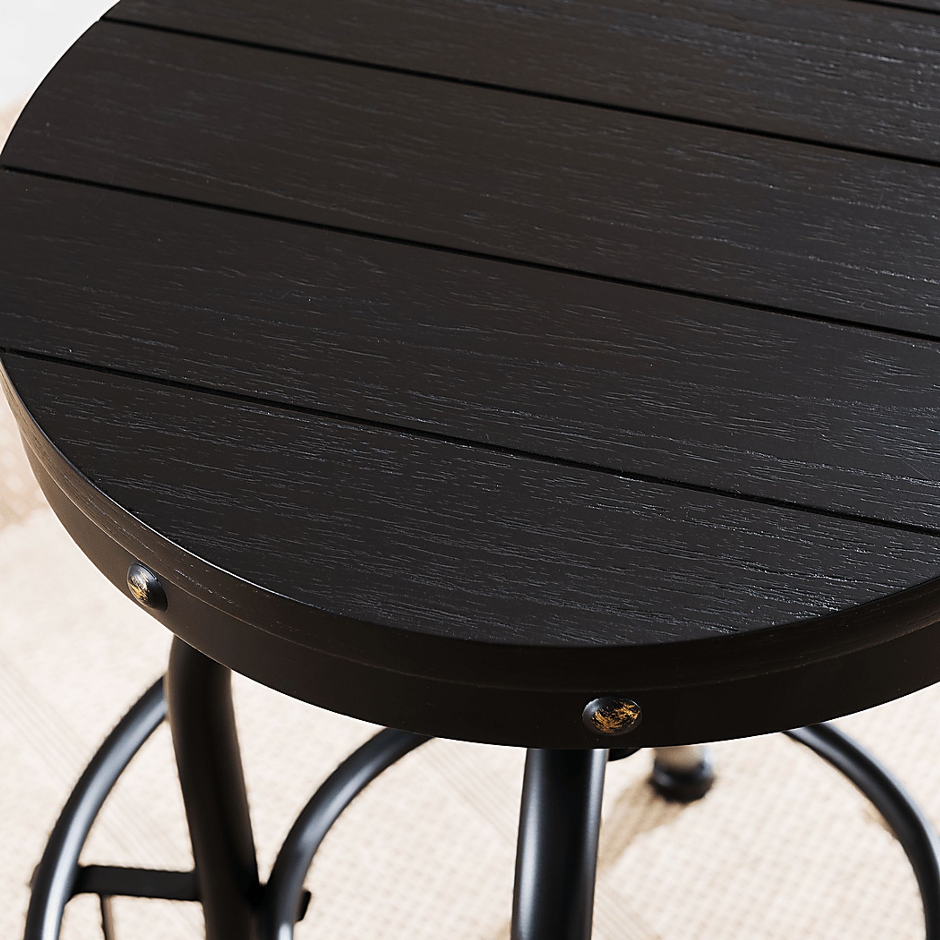 Detwiler Black Adjustable Office Chair - Image 4
