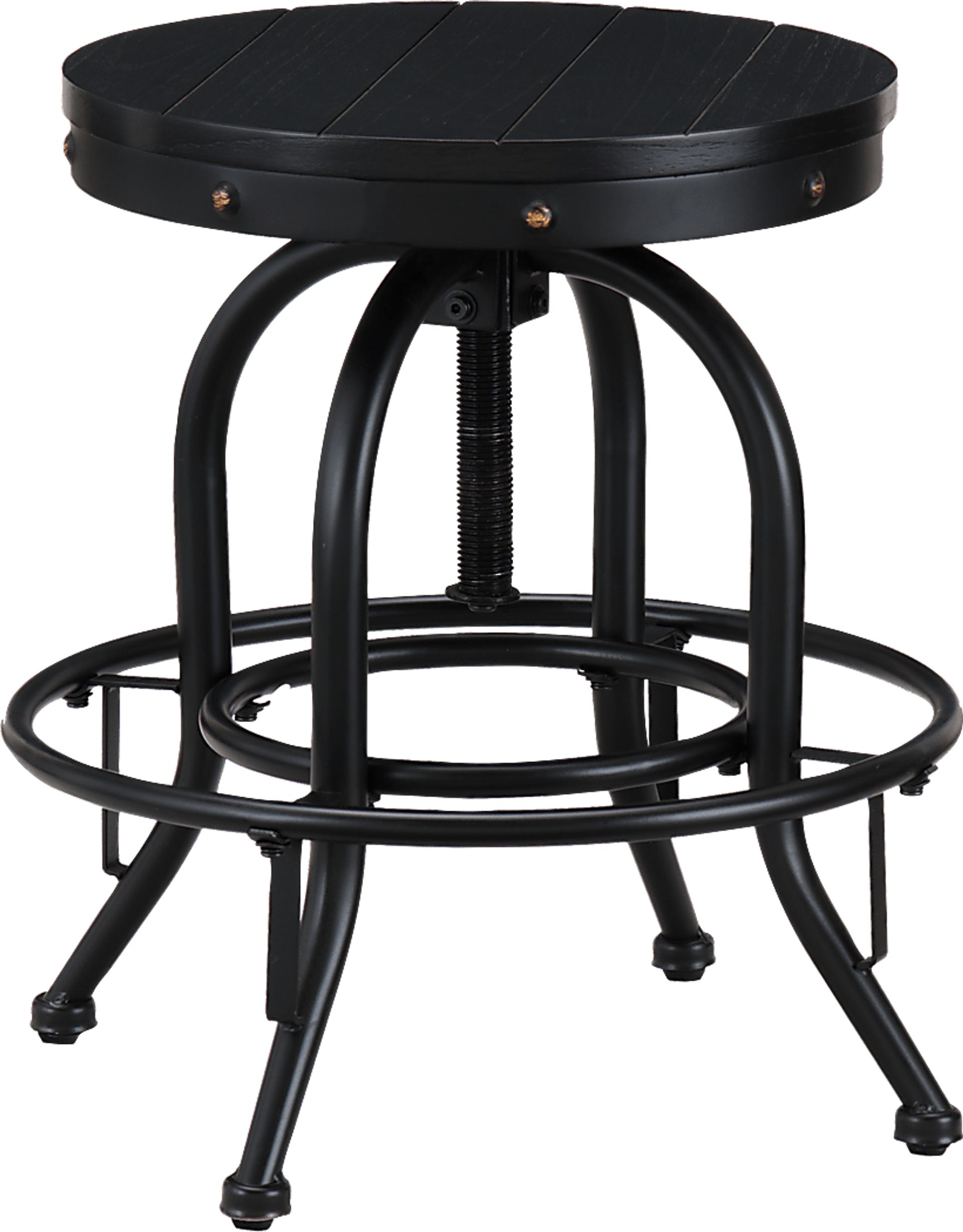 Detwiler Black Adjustable Office Chair - Image 1
