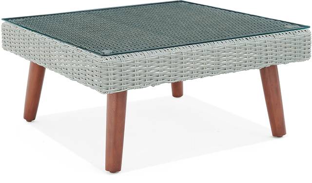 Deupree I Light Gray Outdoor Cocktail Table - Thumbnail - Image 2
