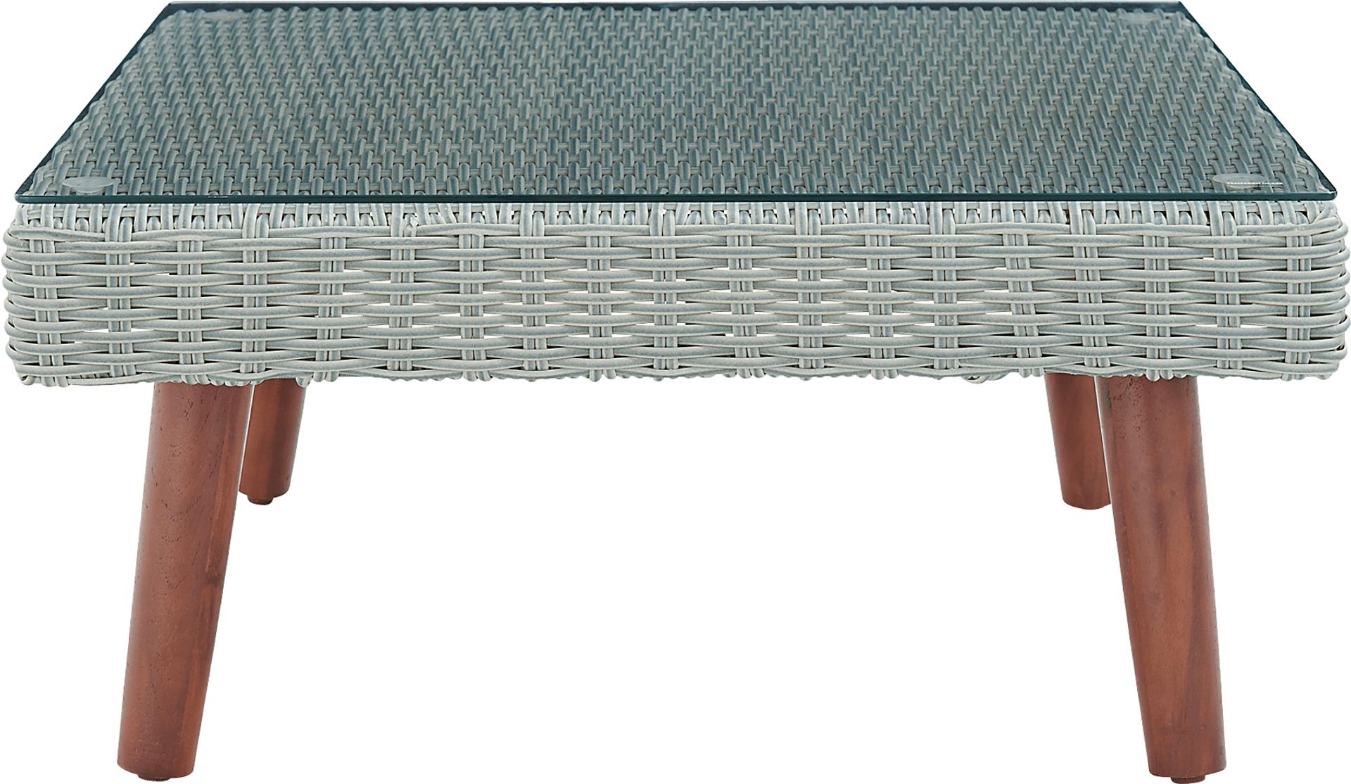 Deupree I Light Gray Outdoor Cocktail Table